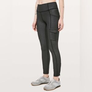 Lululemon Scenic Route 7/8 Tight *25" black size 4